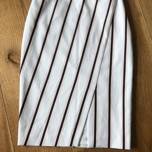 White House Black Market Striped Pencil Skirt